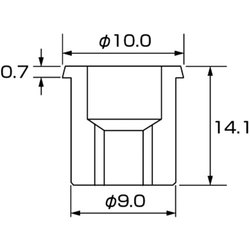 CAINZ-DASH】ロブテックス ブラインドナット“エビナット”（薄頭