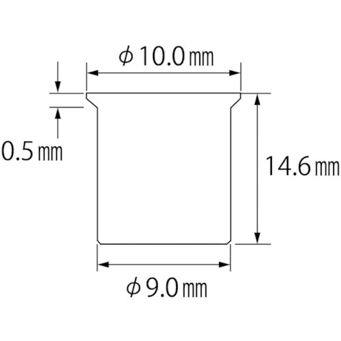 【CAINZ-DASH】ロブテックス ブラインドナット“エビナット”（薄頭・アルミ製）　板厚３．２　Ｍ６×１．０（１０００個入） NAK6M【別送品】