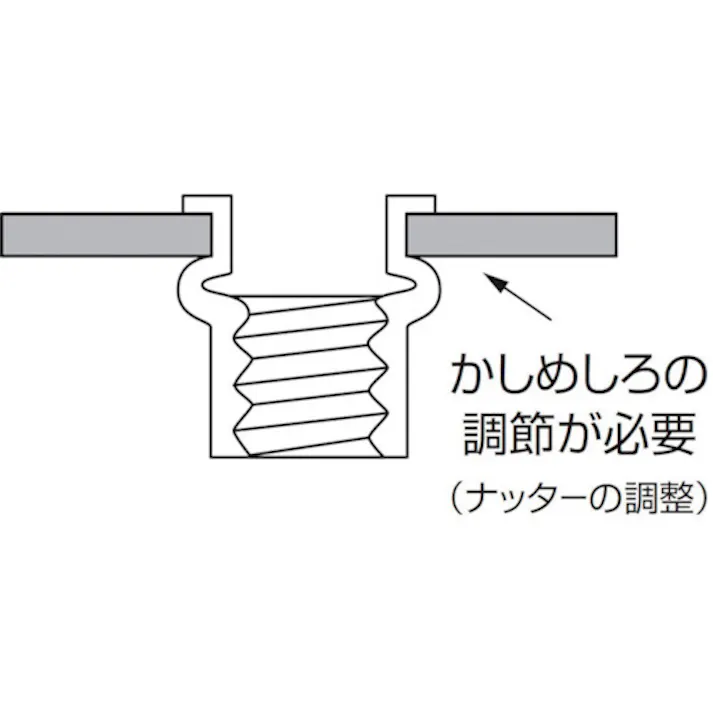 【CAINZ-DASH】ロブテックス ブラインドナット“エビナット”(平頭・スティール製) 板厚3.2 M6×1.0(1000個入) NSD6M【別送品】