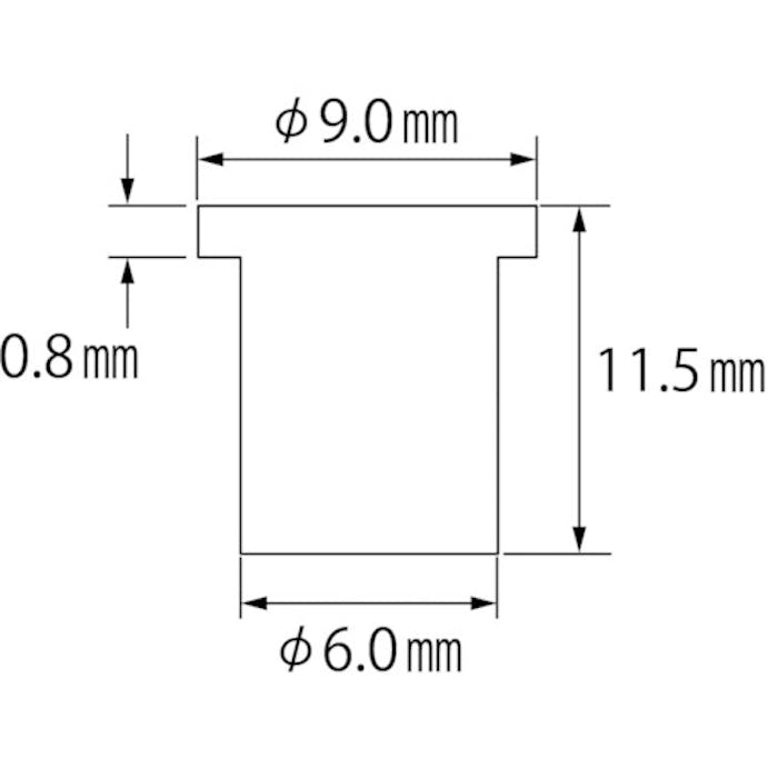 【CAINZ-DASH】ロブテックス ブラインドナット“エビナット”（平頭・スティール製）　板厚２．０　Ｍ４×０．７（１０００個入） NSD4M【別送品】