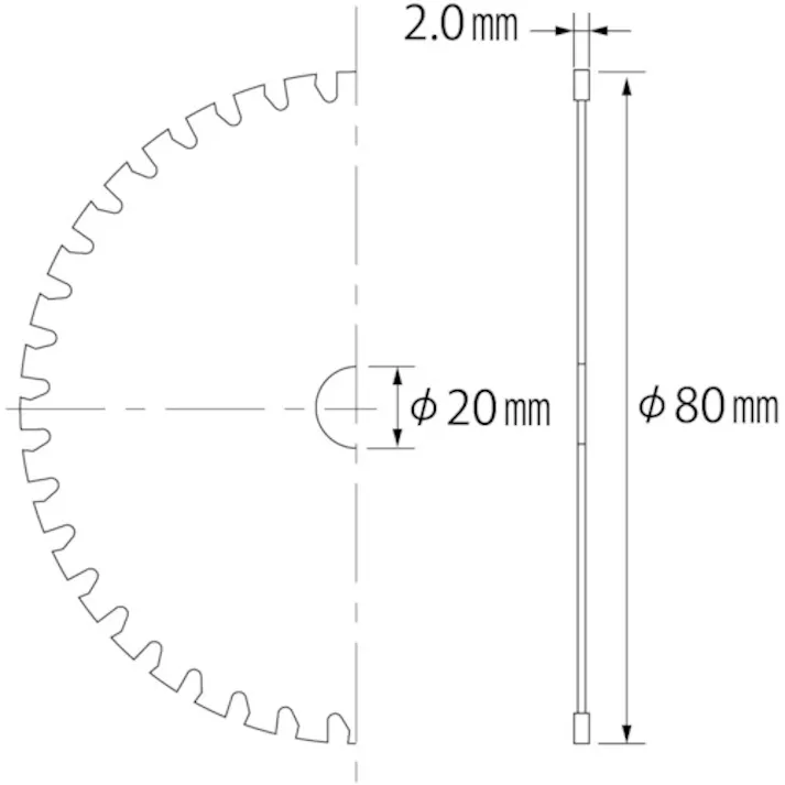 【CAINZ-DASH】ロブテックス ゼットフラッシャー (アルミ用) 80mm FAS80【別送品】