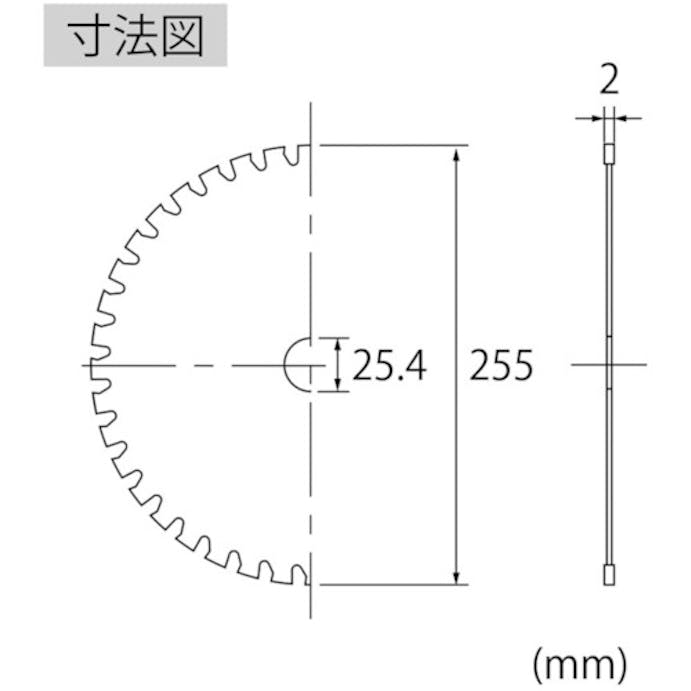 【CAINZ-DASH】ロブテックス 刈払機用チップソー　刃数４０ KK255【別送品】