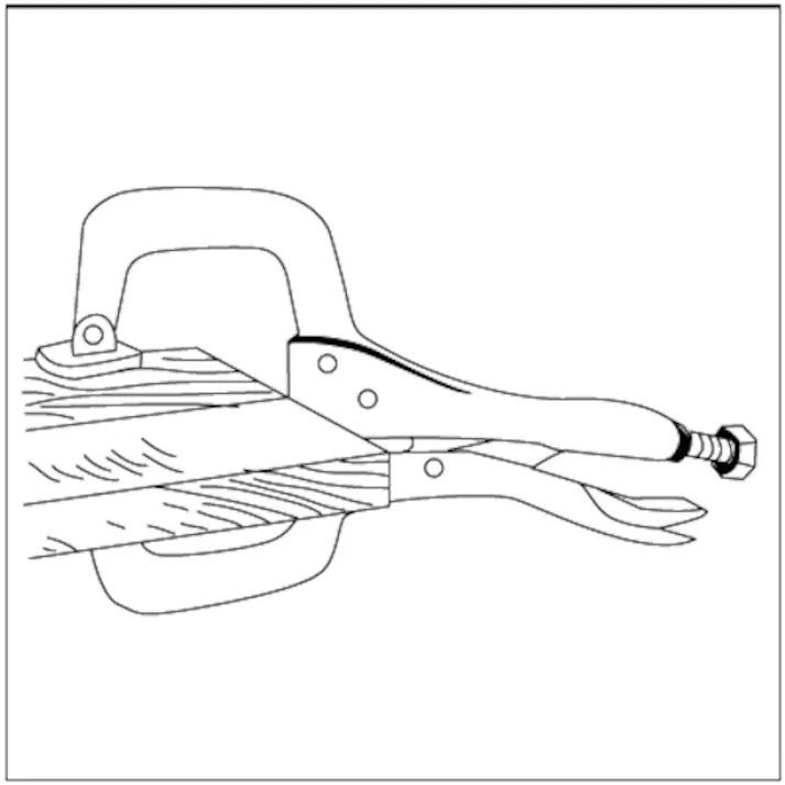 【CAINZ-DASH】ロブテックス バイスプライヤー C型(皿付) 165mm VC150S【別送品】