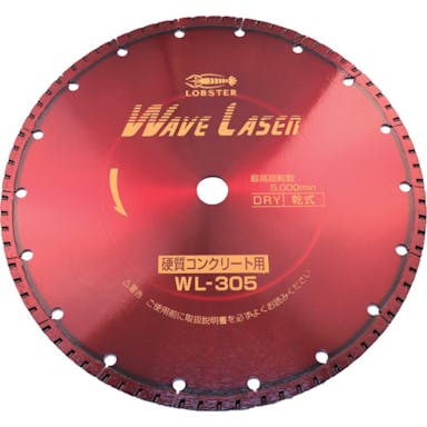 【CAINZ-DASH】ロブテックス ダイヤモンドカッター　ウェーブレーザー（乾式）　３０４ｍｍ穴径２２ｍｍ WL30522【別送品】