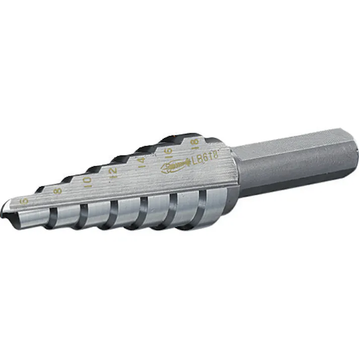 【CAINZ-DASH】ロブテックス ステージドリル ノンコーティング 5段 軸径10mm 4-12 LB412A【別送品】