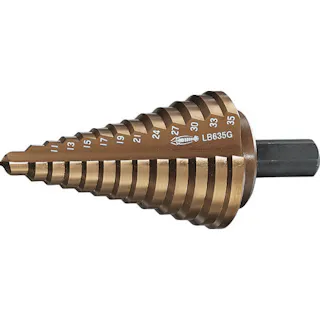 【CAINZ-DASH】ロブテックス ステージドリル Tinコーティング 9段 軸径10mm 6-22 LB622G【別送品】