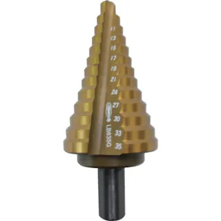 【CAINZ-DASH】ロブテックス ステージドリル Tinコーティング 13段 軸径10mm 6-35 LB635G【別送品】