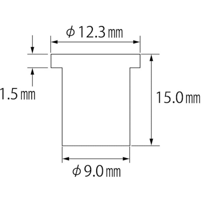 【CAINZ-DASH】ロブテックス ブラインドナット“エビナット”（平頭・アルミ製）　板厚２．５　Ｍ６Ｘ１．０（１０００個入） NAD625M【別送品】