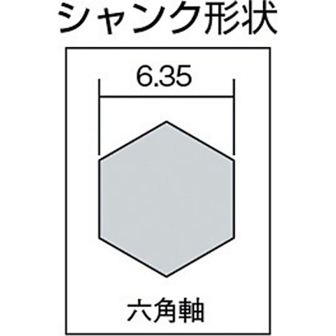 【CAINZ-DASH】ロブテックス ステージドリル　ノンコーティング　９段　六角軸　５－２１ LBH521【別送品】