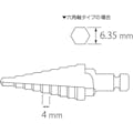 【CAINZ-DASH】ロブテックス ステージドリル　コーティング　９段　六角軸　５－２１ LBH521G【別送品】