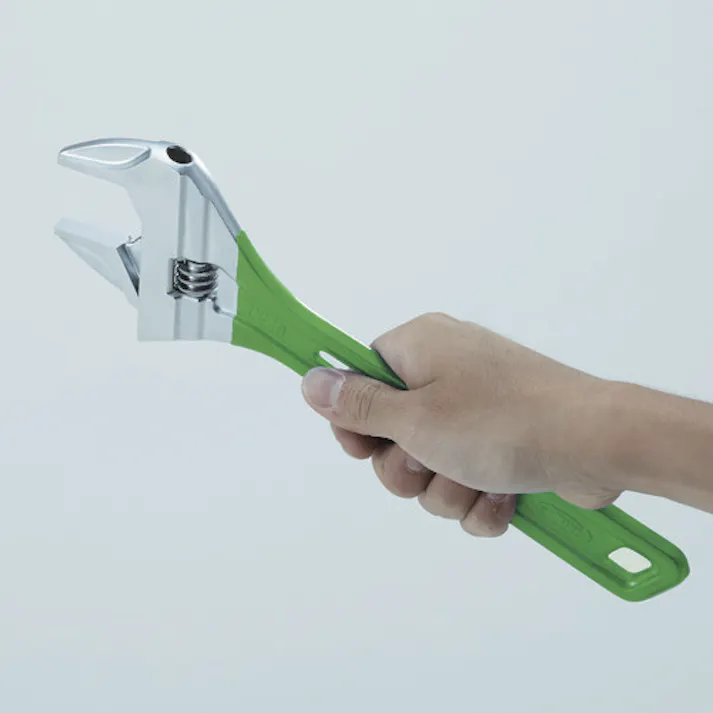 【CAINZ-DASH】ロブテックス ハイブリッドモンキーレンチ スケルトン グリーン 300mm UM46G【別送品】