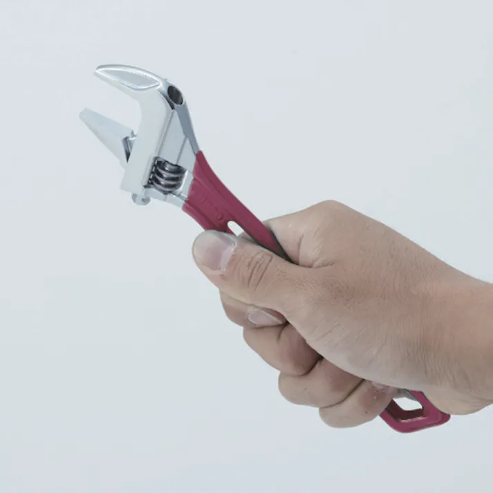 【CAINZ-DASH】ロブテックス ハイブリッドモンキーレンチ スケルトン レッド 200mm UM30R【別送品】