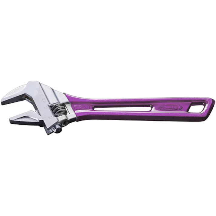 【CAINZ-DASH】ロブテックス ハイブリッドモンキーレンチ スケルトン バイオレット 150mm UM24V【別送品】