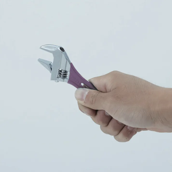 【CAINZ-DASH】ロブテックス ハイブリッドモンキーレンチ スケルトン バイオレット 150mm UM24V【別送品】