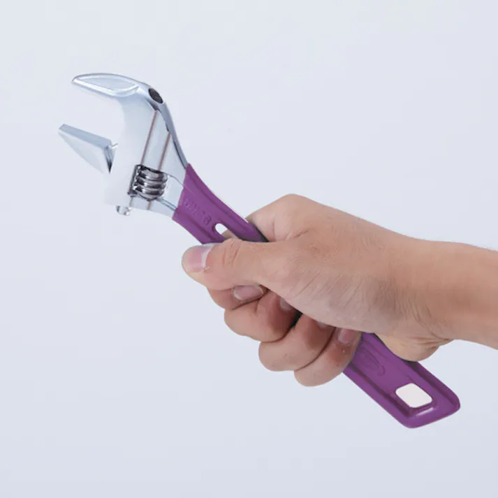 【CAINZ-DASH】ロブテックス ハイブリッドモンキーレンチ スケルトン バイオレット 245mm UM36V【別送品】