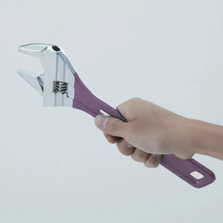 【CAINZ-DASH】ロブテックス ハイブリッドモンキーレンチ スケルトン バイオレット 300mm UM46V【別送品】