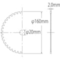 【CAINZ-DASH】ロブテックス ゼットフラッシャー　鉄・ステンレス兼用タイプ　１６０ｍｍ FX160A【別送品】