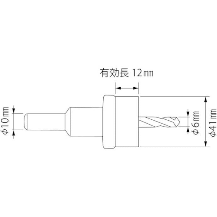 【CAINZ-DASH】ロブテックス 超硬ホルソー（薄板用）　刃径４１ｍｍ HO-41S【別送品】