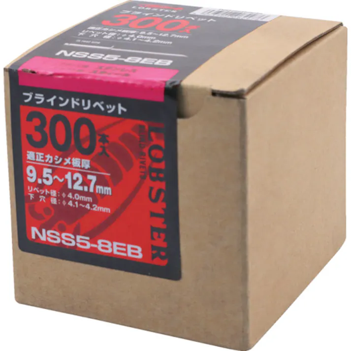 【CAINZ-DASH】ロブテックス ブラインドリベット(ステンレス/スティール製) 5-8(300本入) エコBOX NSS 58EB【別送品】