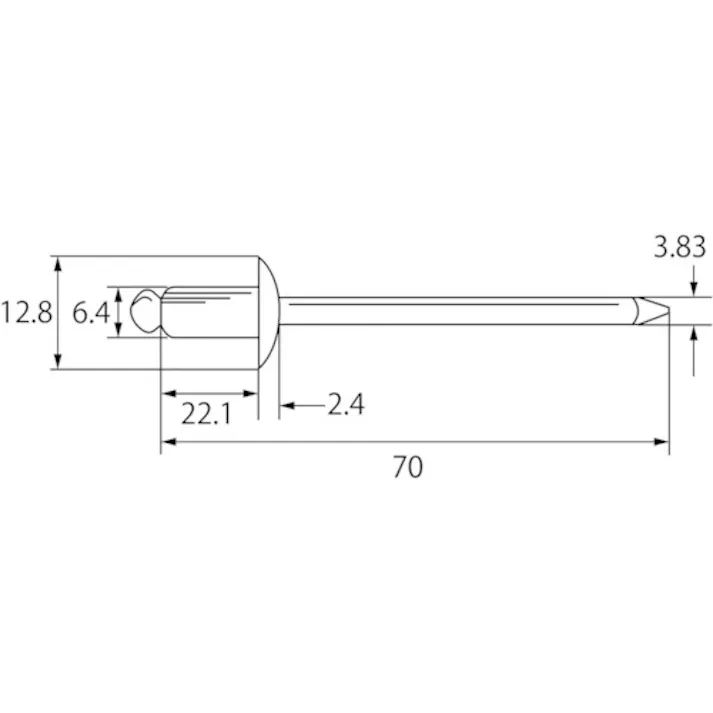 【CAINZ-DASH】ロブテックス ブラインドリベットエコBOX アルミ/スティール 8-10 (100本入) NSA810EB【別送品】