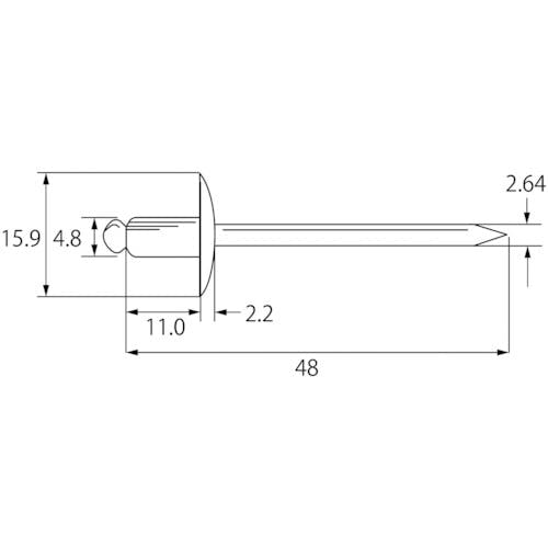 CAINZ-DASH】ロブテックス ブラインドリベット・ラージフランジ エコ