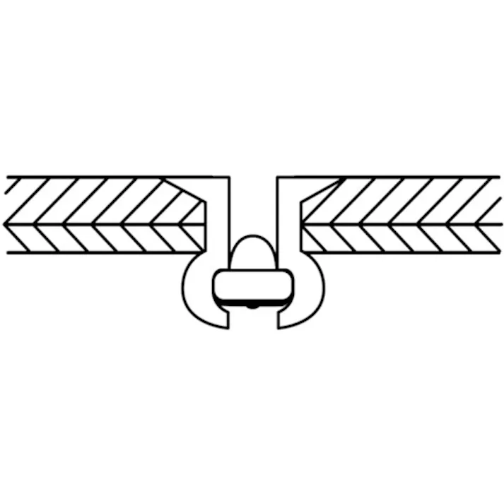 【CAINZ-DASH】ロブテックス ブラインドリベット・皿頭 エコBOX アルミ/スティール 4-6 (300本入) NSA46KEB【別送品】