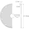 【CAINZ-DASH】ロブテックス 溶着ダイヤモンドカッター（乾式）　１２５ｍｍ BT125【別送品】