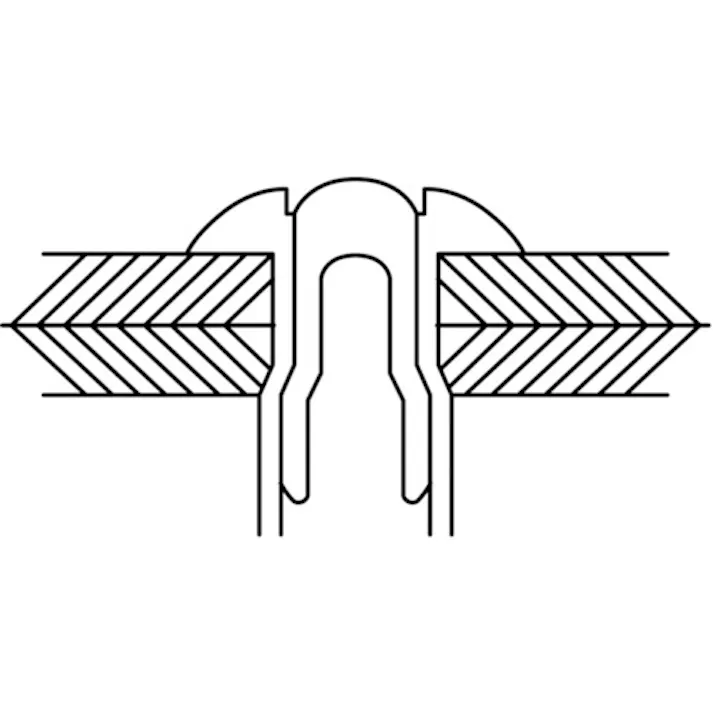 【CAINZ-DASH】ロブテックス 高強度ブラインドリベット Sボルト(丸頭) Φ4.8/板厚11.0mm (100本入) SNS48110EB【別送品】