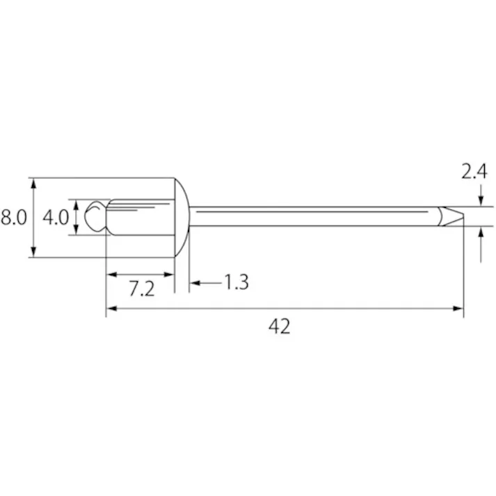 【CAINZ-DASH】ロブテックス ブラインドリベット(アルミ/アルミ製) 5-2(300本入) エコBOX NA52EB【別送品】
