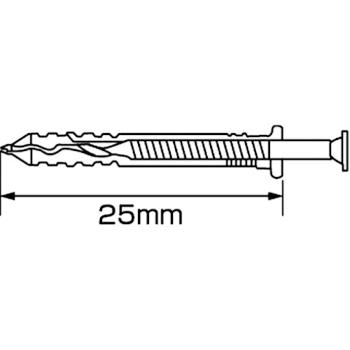 【CAINZ-DASH】ロブテックス まとめ買い　ネイルプラグ（１０００本入）　５Ｘ２５ｍｍ NP525T【別送品】