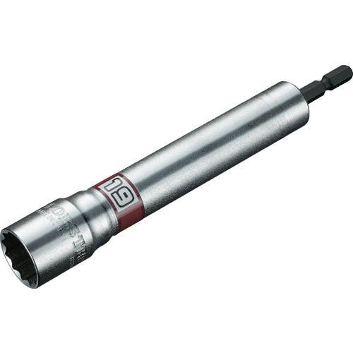 【CAINZ-DASH】ロブテックス 電ドルソケット“ストロック”　ロングソケット　１２角　対辺１９ｍｍ DS19L【別送品】