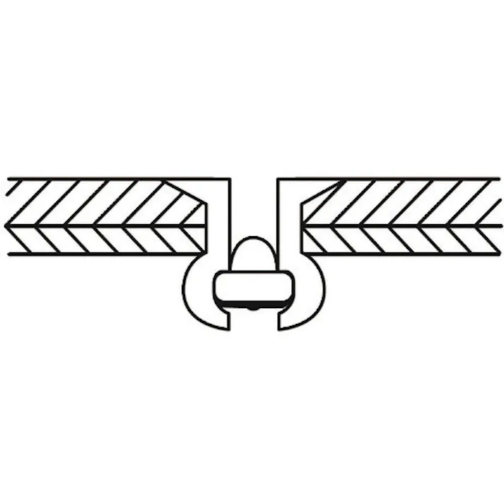 【CAINZ-DASH】ロブテックス ブラインドリベット(皿頭) アルミニウム/スティール製 5-4(55本入) エコパック NSA54KMP【別送品】