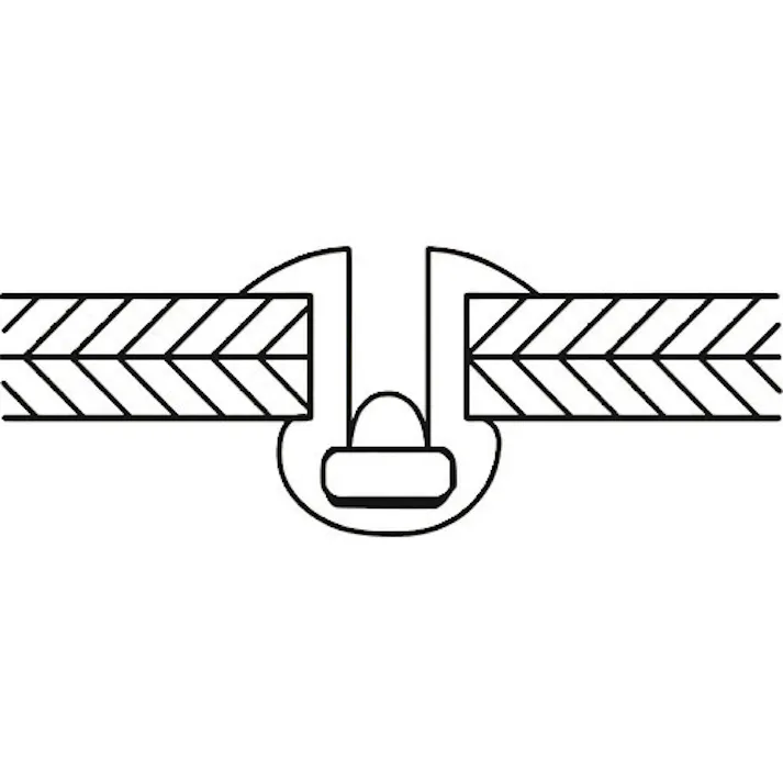 【CAINZ-DASH】ロブテックス ブラインドリベット(シールドタイプ) アルミニウム/スティール製 5-6(25本入) エコパック NSA56CMP【別送品】