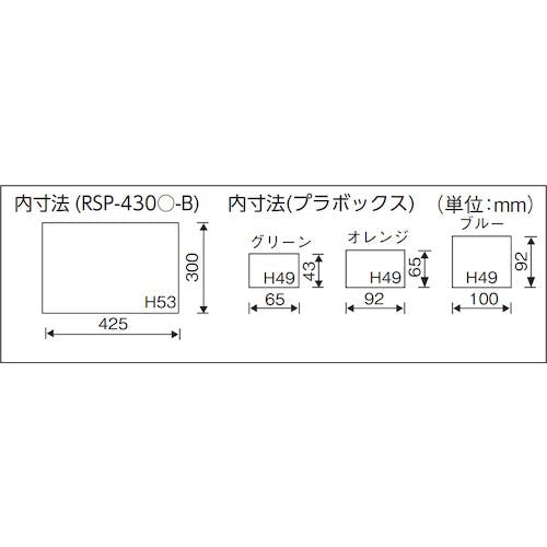 【在庫処分】リングスター パーツボックス スチール製 ブルーRSP-430A 【