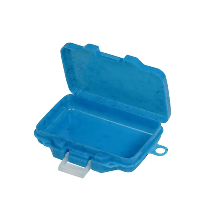 リングスター 海洋プラスチック配合パーツケース 対馬オーシャンプラスチック ブルー TOP-375F 長さ10cm 幅7.2cm 高さ2.1cm
