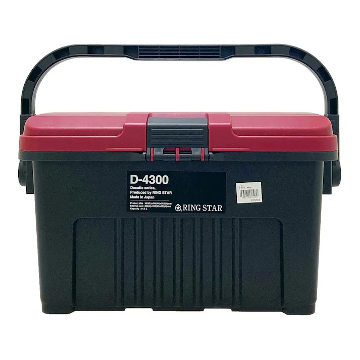 リングスター ドカット ワインレッド/ブラック D4300 幅24.8cm 奥行46.3cm 高さ26.2cm