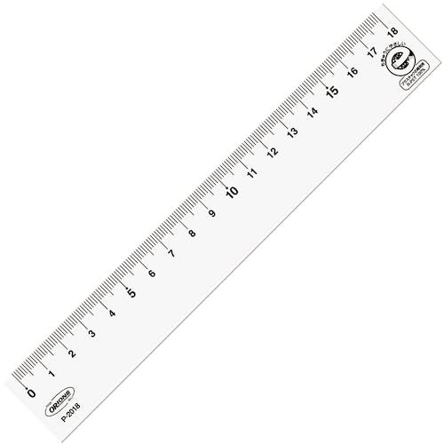 共栄プラスチック R-PET直線定規 18cm P-2018 セッティングメジャー 共栄プラスチック R-PET直線定規 18cm P-2018 セッティングメジャー