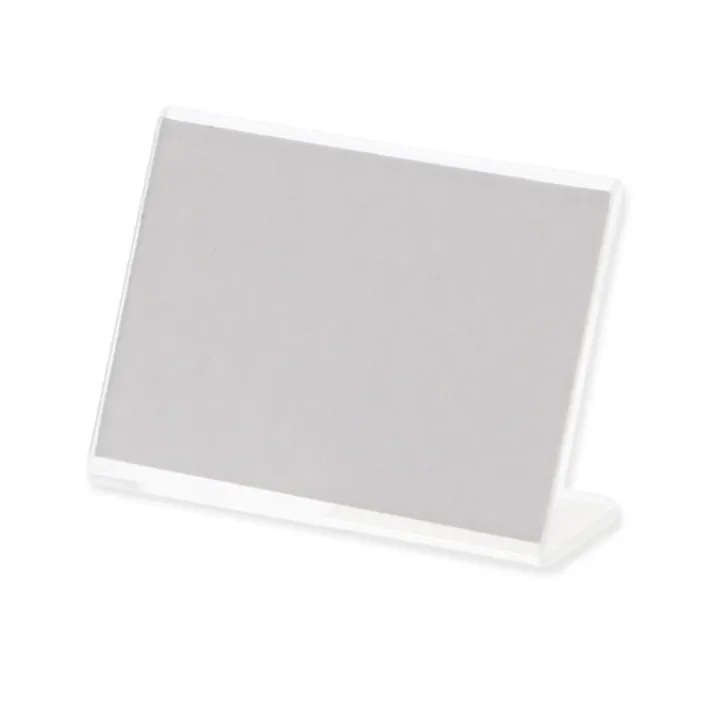 共栄プラスチック メタクリルL型カード立て L-65