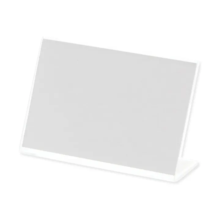 共栄プラスチック メタクリルL型カード立て L-100