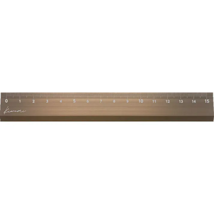 【CAINZ-DASH】共栄プラスチック Kiwami LR左右利き手対応アルミ定規 15cm ブロンズ KLR-15-BRO【別送品】