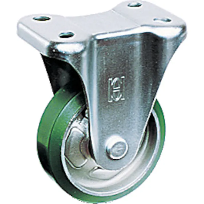 【CAINZ-DASH】オーエッチ工業 プレスキャスターKタイプ中荷重用 固定(ベアリング入り)ウレタン車 車輪径150mm OHUK-150【別送品】