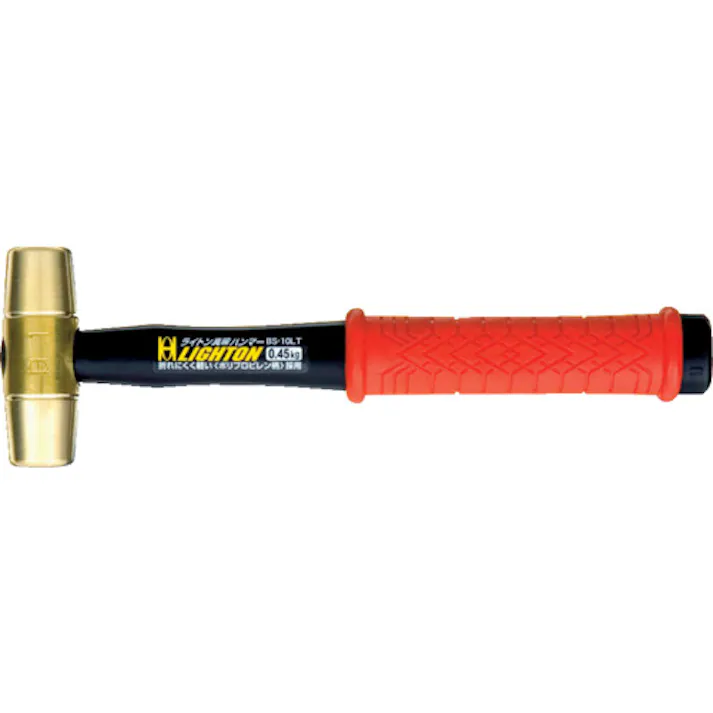 【CAINZ-DASH】オーエッチ工業 ライトン真鍮ハンマー(PP柄)#5 BS-50LT【別送品】