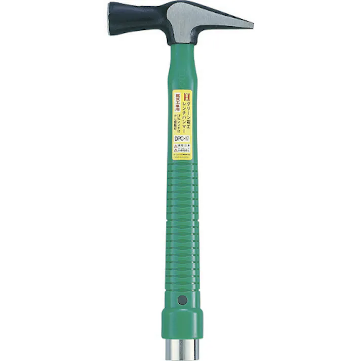 【CAINZ-DASH】オーエッチ工業 グリーン 電工レンチハンマー(PC樹脂柄)先切 DPC-17【別送品】