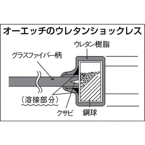 期間限定 オーエッチ工業 ウレタンショックレスハンマー（グラス