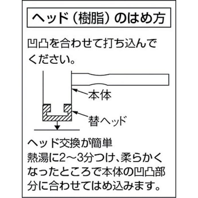 【CAINZ-DASH】オーエッチ工業 ＮＴプラハンマー替ヘッド　＃１／２用 NT-05H【別送品】