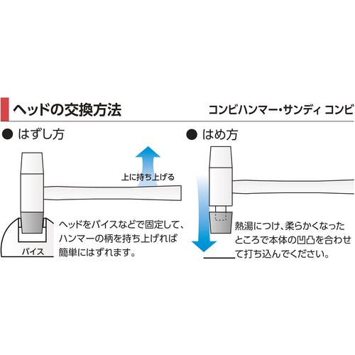 CAINZ-DASH】オーエッチ工業 コンビハンマー（鉄／樹脂）＃1