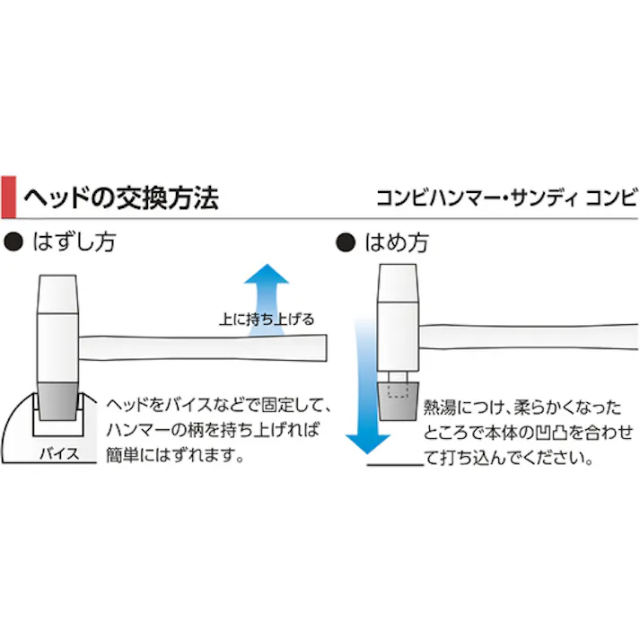 【CAINZ-DASH】オーエッチ工業 コンビハンマー(鉄/樹脂)#2 CH-20【別送品】