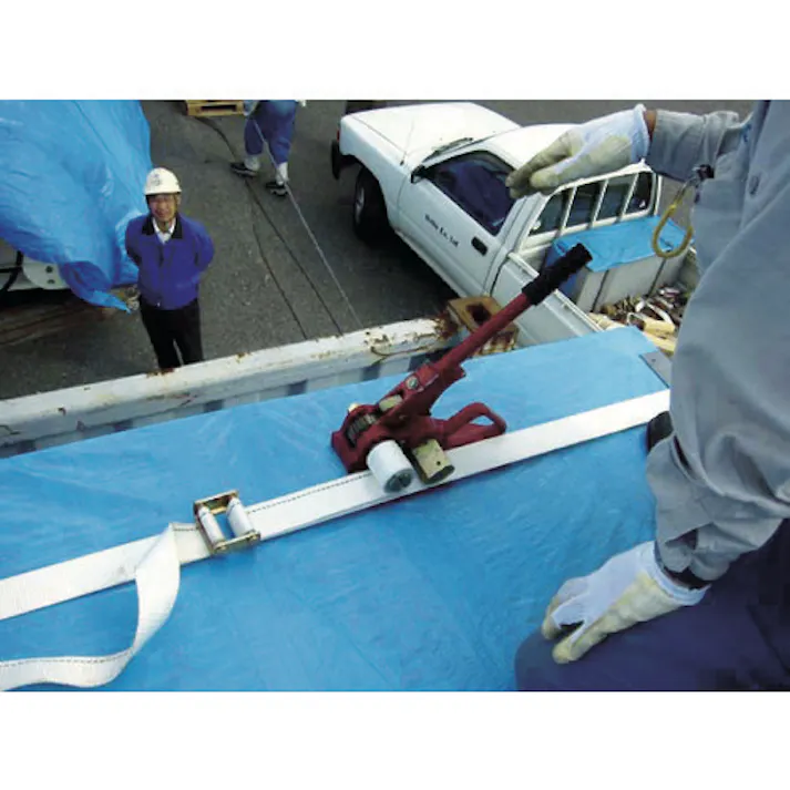 【CAINZ-DASH】オーエッチ工業 ベルト荷締機 タイトロン 横150×縦255×ハンドル部分375mm TKM-2【別送品】