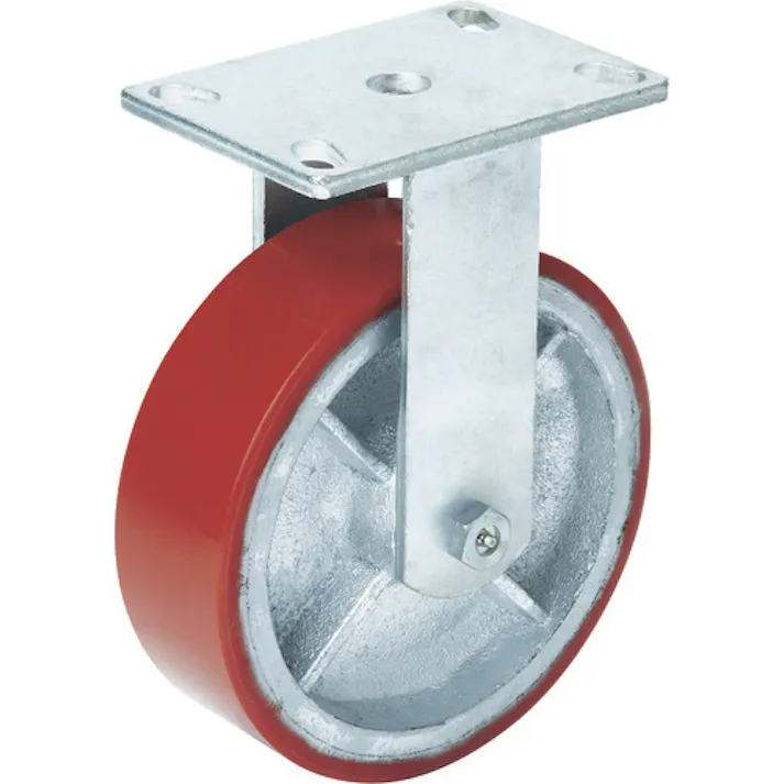 【CAINZ-DASH】オーエッチ工業 スーパーストロングキャスター Hシリーズ 超重荷重用 ウレタン車 固定車 車輪径150mm 許容荷重600kg H34FU-150【別送品】