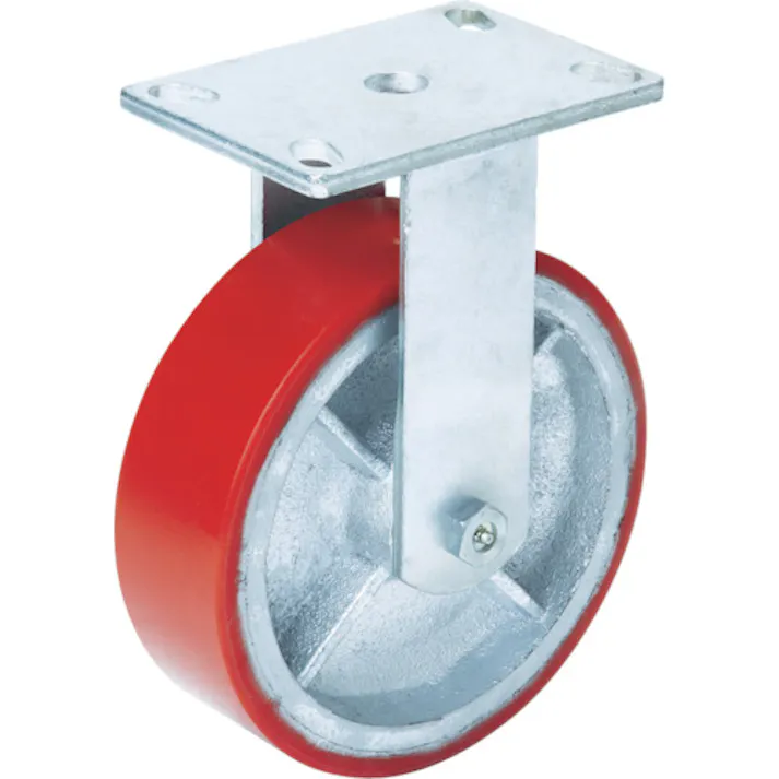 【CAINZ-DASH】オーエッチ工業 スーパーストロングキャスター Hシリーズ 超重荷重用 ウレタン車 固定車 車輪径250mm 許容荷重700kg H34FU-250【別送品】